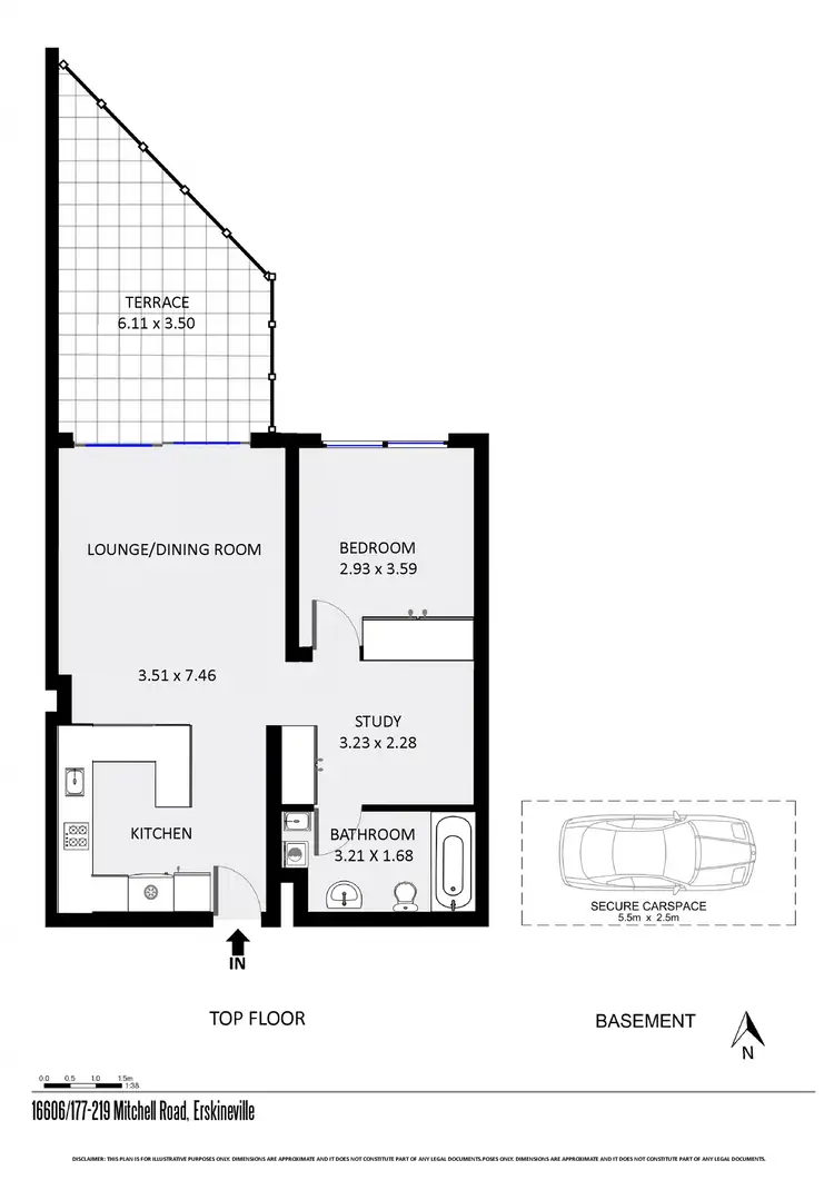 Floorplan of Homely apartment listing, 16606/177-219 Mitchell Road, Erskineville NSW 2043