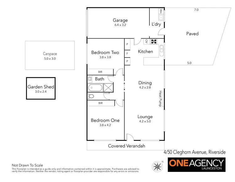 Floorplan of Homely unit listing, 4/50 Cleghorn Av, Riverside TAS 7250