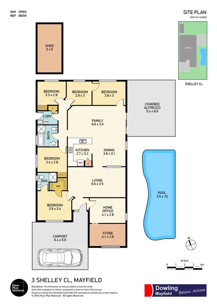 Floorplan of Homely house listing, 3 Shelley Close, Mayfield NSW 2304