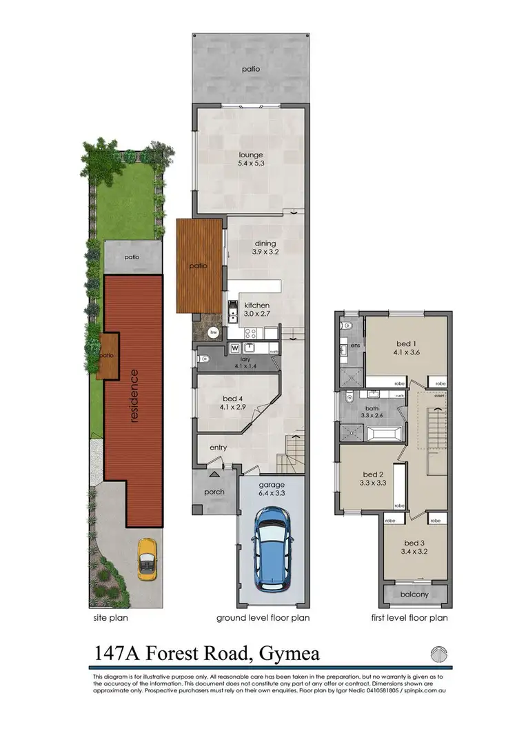 Floorplan of Homely semi-detached listing, 1/147 Forest Road, Gymea NSW 2227