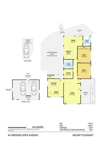 Floorplan of Homely house listing, 44 Greenslopes Avenue, Mount Pleasant NSW 2519