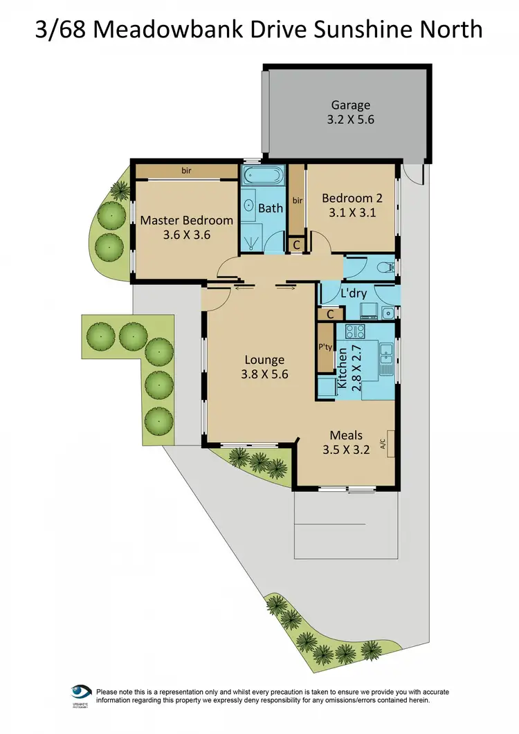 Floorplan of Homely unit listing, 3/68 Meadowbank Drive, Sunshine North VIC 3020