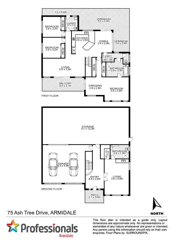 Floorplan of Homely house listing, 75 Ash Tree Drive, Armidale NSW 2350