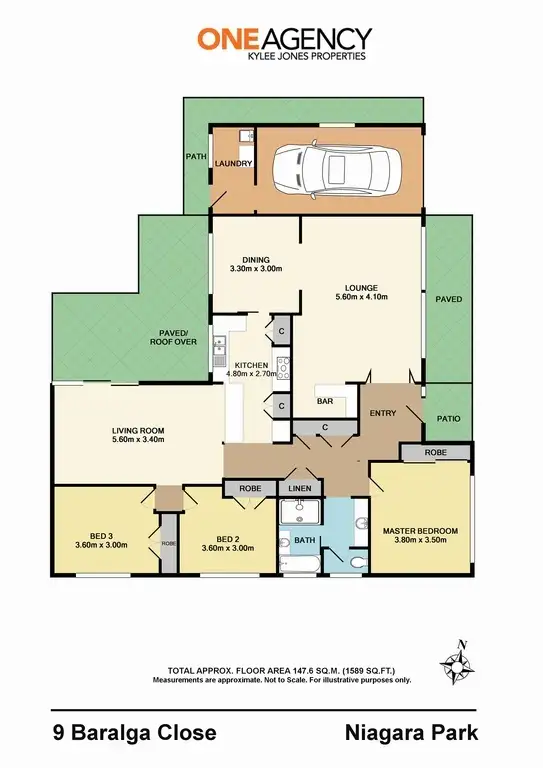 Floorplan of Homely house listing, 9 Baralga Close, Niagara Park NSW 2250