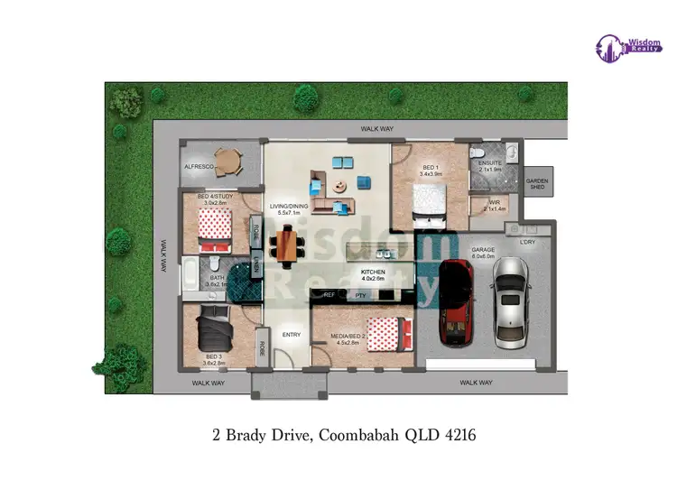 Floorplan of Homely house listing, 2 Brady Drive, Coombabah QLD 4216