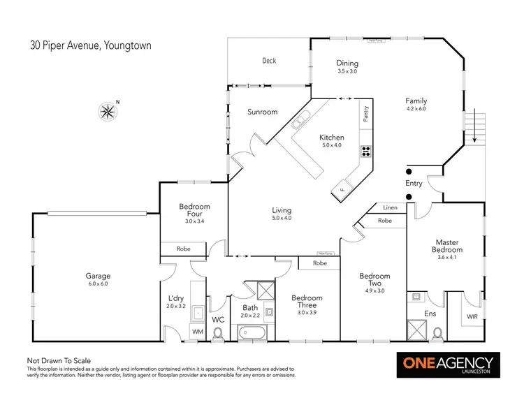 Floorplan of Homely house listing, 30 Piper Avenue, Youngtown TAS 7249