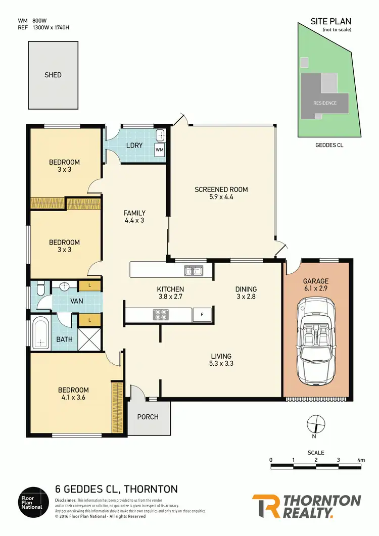 Floorplan of Homely house listing, 6 Geddes Close, Thornton NSW 2322