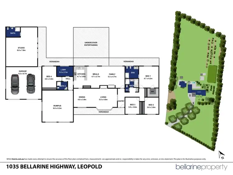 Floorplan of Homely rural property listing, 1035 Bellarine Highway, Leopold VIC 3224