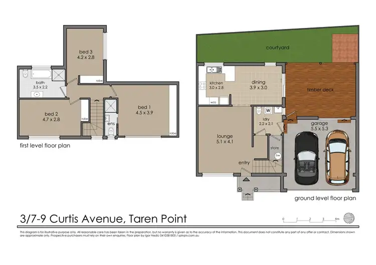 Floorplan of Homely townhouse listing, 3/7-9 Curtis Avenue, Taren Point NSW 2229