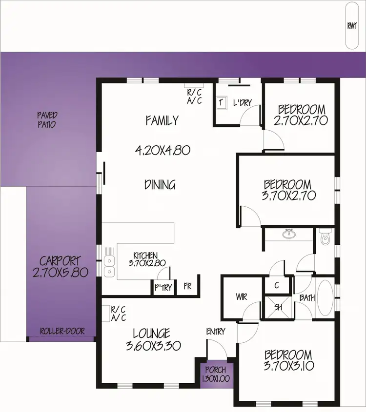 Floorplan of Homely house listing, 14 Innes Street, Elizabeth Park SA 5113