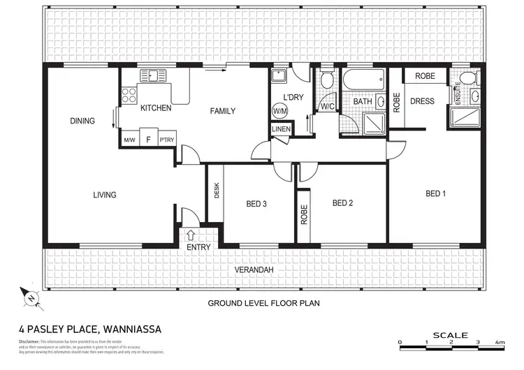 Floorplan of Homely house listing, 4 Pasley Place, Wanniassa ACT 2903