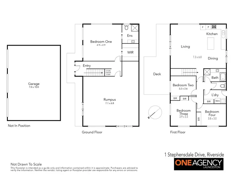 Floorplan of Homely house listing, 1 Stephensdale Drive, Riverside TAS 7250