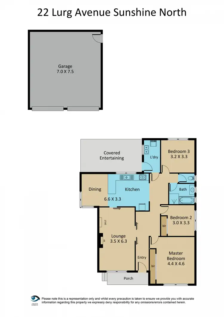 Floorplan of Homely house listing, 22 Lurg Avenue, Sunshine North VIC 3020