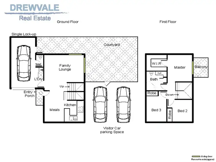 Floorplan of Homely townhouse listing, 1/57 Dickenson Street, Carina QLD 4152