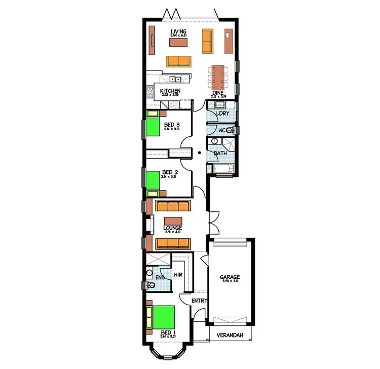 Floorplan of Homely house listing, Lot 300, 14 Wingate Street, Greenacres SA 5086