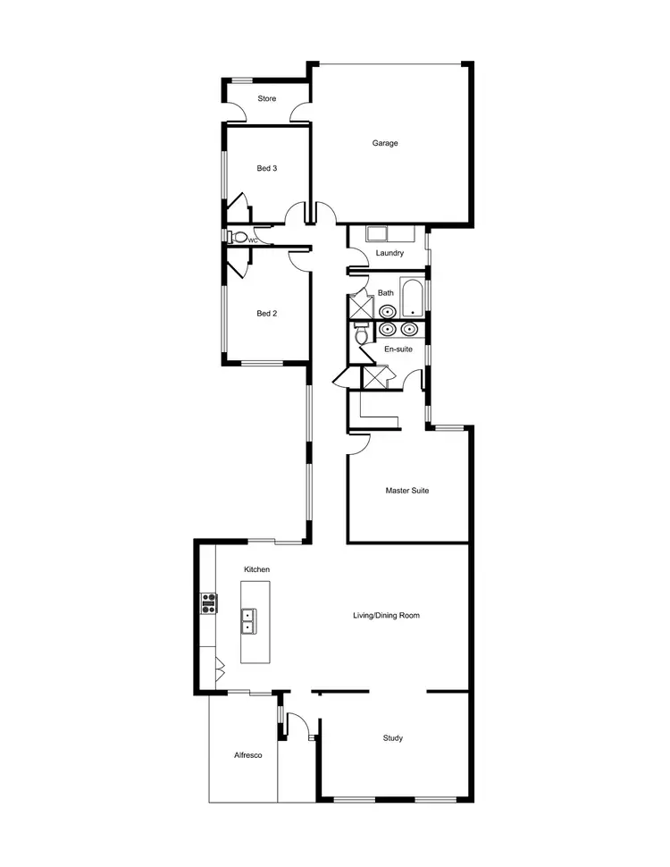 Floorplan of Homely house listing, 62 Egerton Drive, Aveley WA 6069