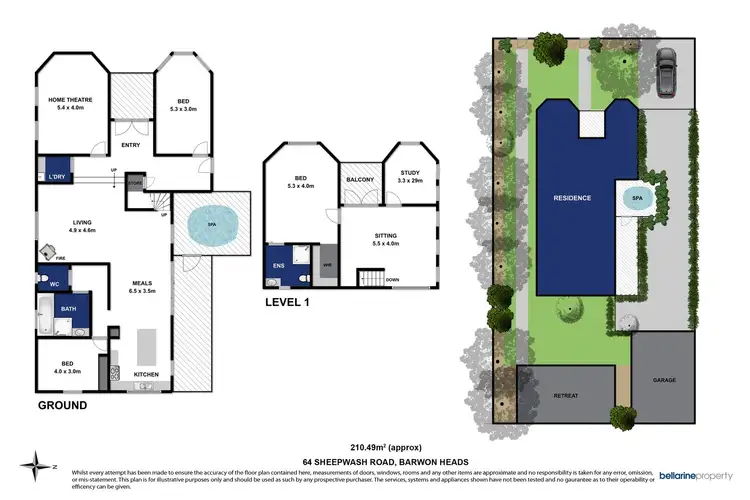 Floorplan of Homely house listing, 64 Sheepwash Road, Barwon Heads VIC 3227