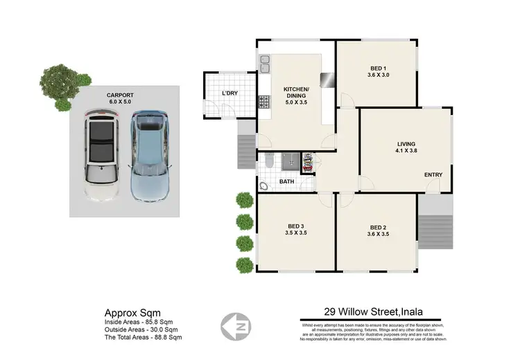 Floorplan of Homely house listing, 29 Willow Street, Inala QLD 4077