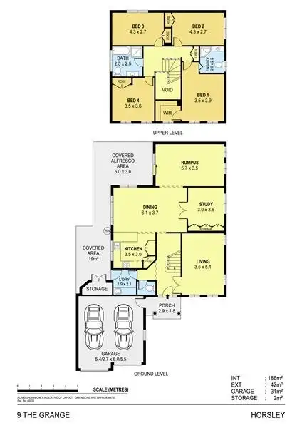 Floorplan of Homely house listing, 9 The Grange, Horsley NSW 2530