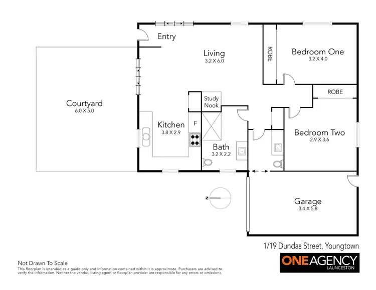 Floorplan of Homely unit listing, 1/19 Dundas Street, Youngtown TAS 7249
