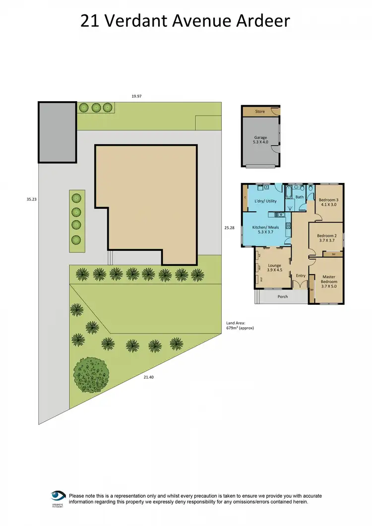 Floorplan of Homely house listing, 21 Verdant Avenue, Ardeer VIC 3022