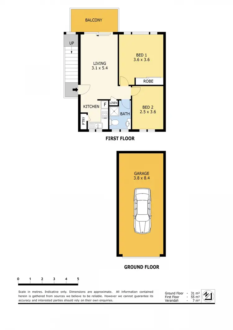 Floorplan of Homely unit listing, 6/67 Donald Avenue, Umina Beach NSW 2257
