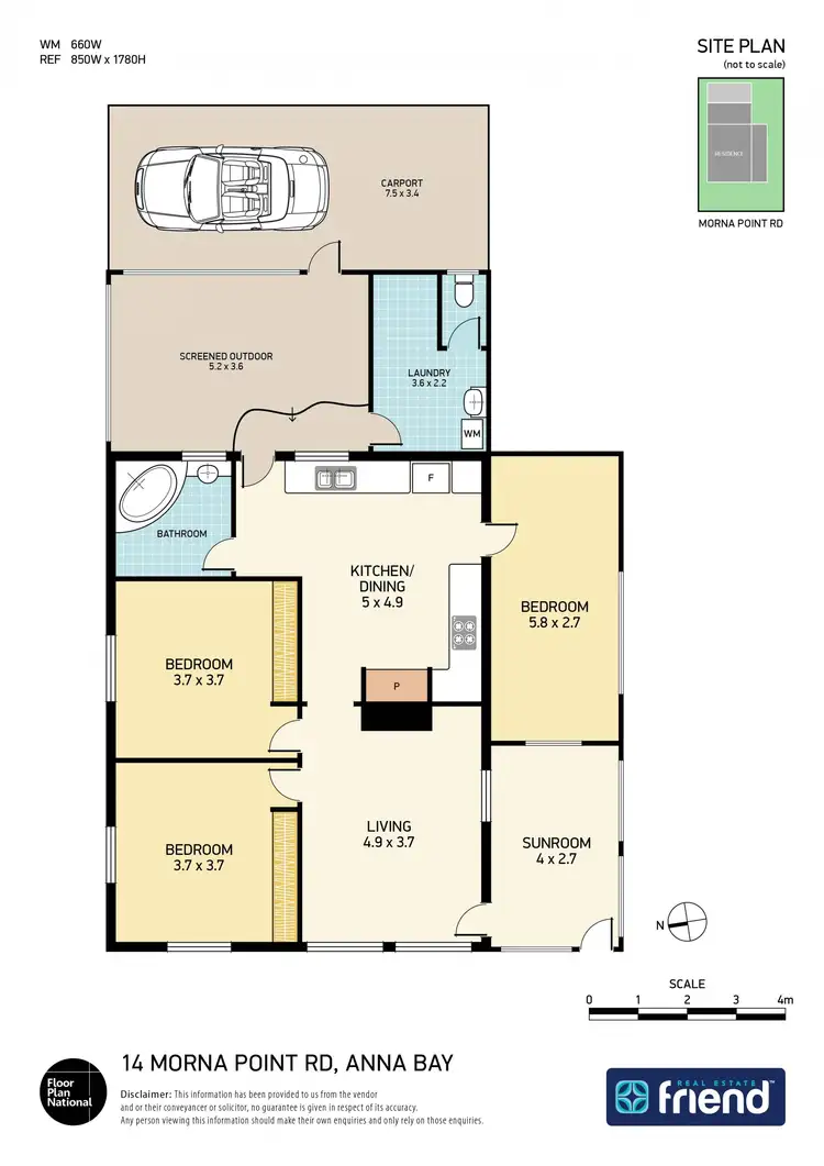 Floorplan of Homely house listing, 14 Morna Point Road, Anna Bay NSW 2316