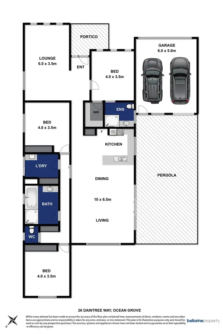 Floorplan of Homely house listing, 26 Daintree Way, Ocean Grove VIC 3226