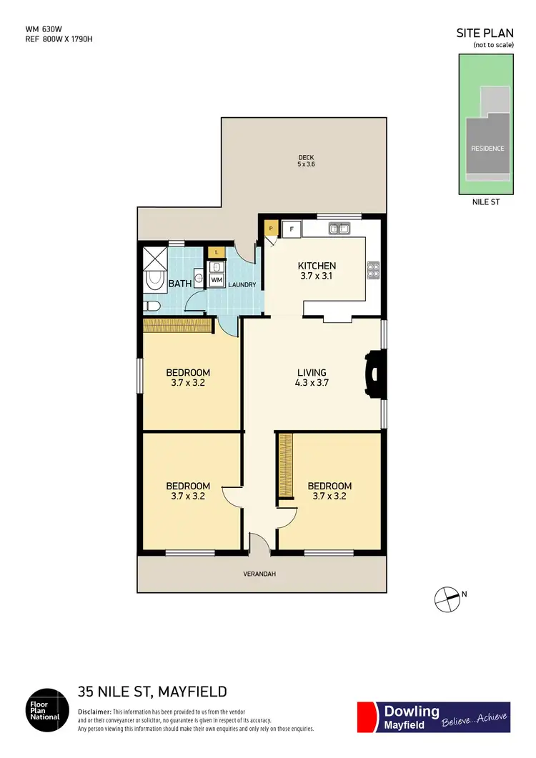 Floorplan of Homely house listing, 35 Nile Street, Mayfield NSW 2304