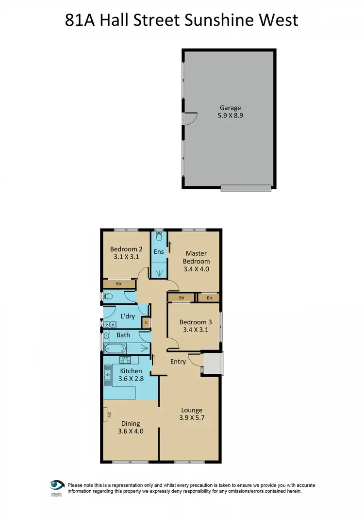 Floorplan of Homely house listing, 81a Hall Street, Sunshine West VIC 3020