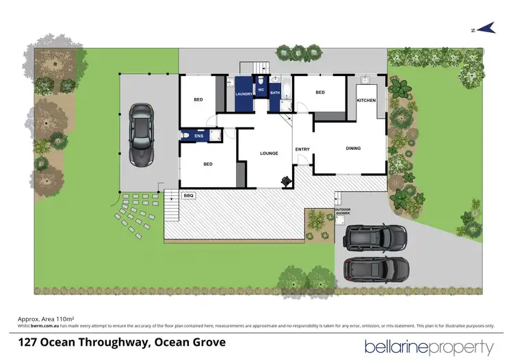 Floorplan of Homely house listing, 127 Ocean Throughway, Ocean Grove VIC 3226