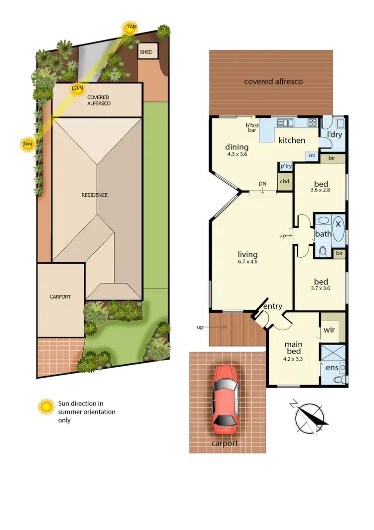 Floorplan of Homely house listing, 1 Shaxton Circle, Frankston VIC 3199