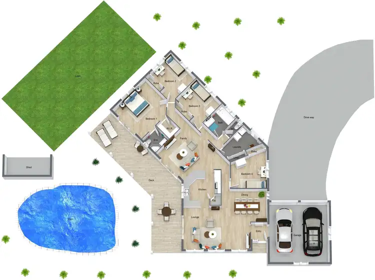Floorplan of Homely house listing, 5 Legret Close, Clifton Beach QLD 4879