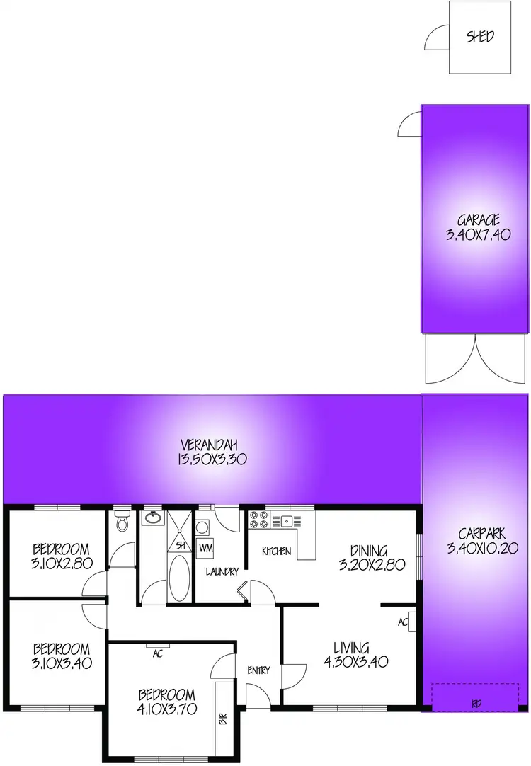 Floorplan of Homely house listing, 69 Valiant Road, Holden Hill SA 5088