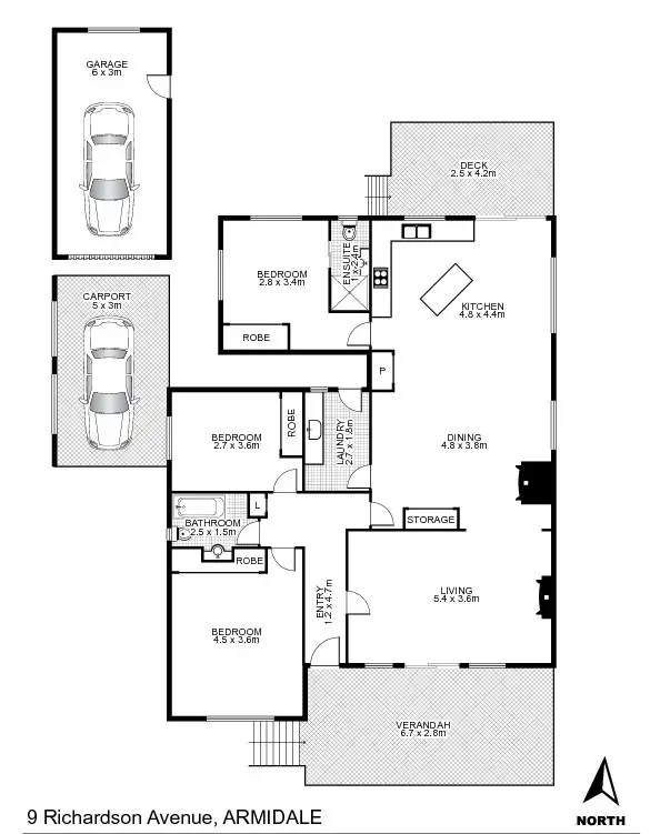 Floorplan of Homely house listing, 9 Richardson Avenue, Armidale NSW 2350