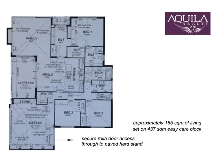 Floorplan of Homely house listing, 4 Tindale Crest, Aveley WA 6069