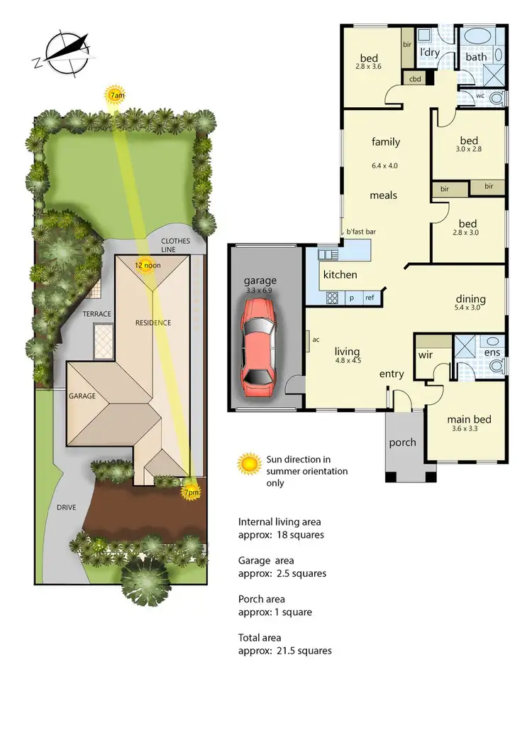 Floorplan of Homely house listing, 18 Korina Court, Langwarrin VIC 3910