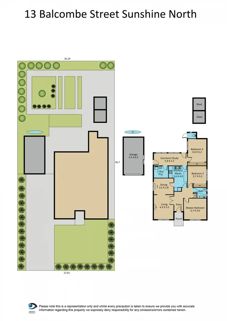 Floorplan of Homely house listing, 13 Balcombe Street, Sunshine North VIC 3020