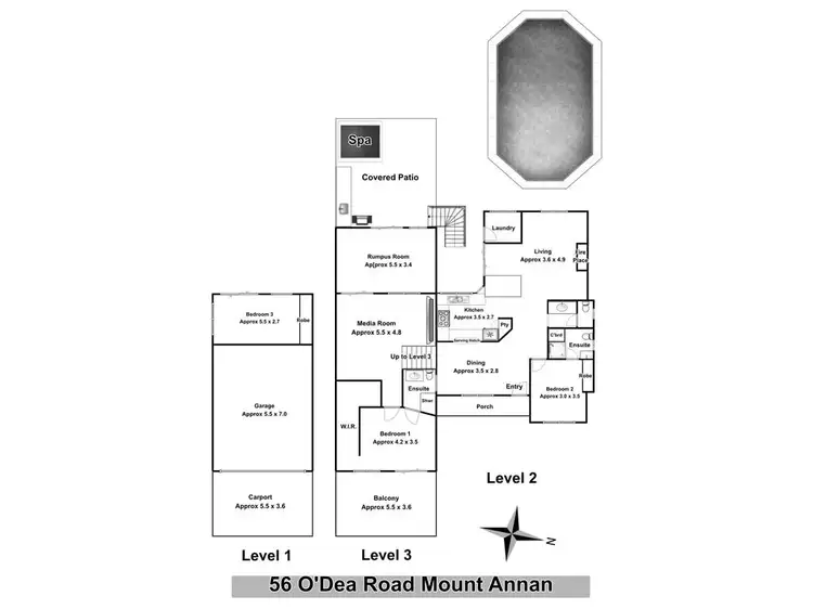 Floorplan of Homely house listing, 56 O'Dea Road, Mount Annan NSW 2567