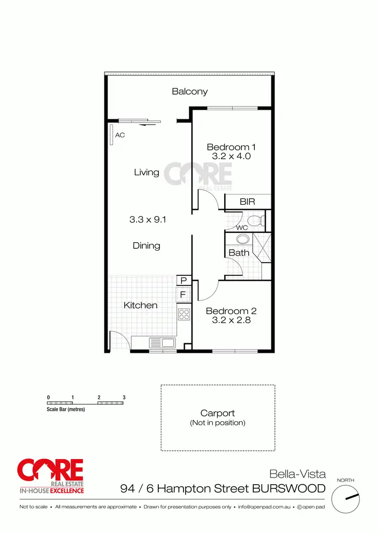 Floorplan of Homely unit listing, 94/6 Hampton Street, Burswood WA 6100