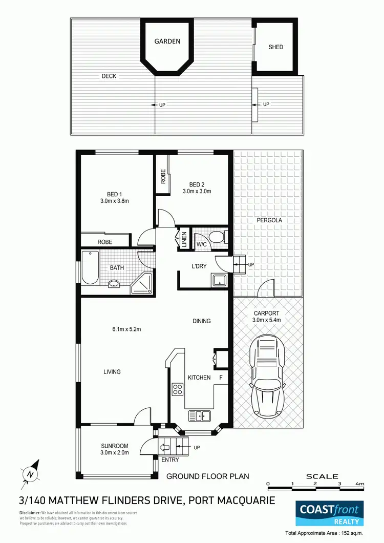 Floorplan of Homely house listing, 3/140 Matthew Flinders Drive, Port Macquarie NSW 2444
