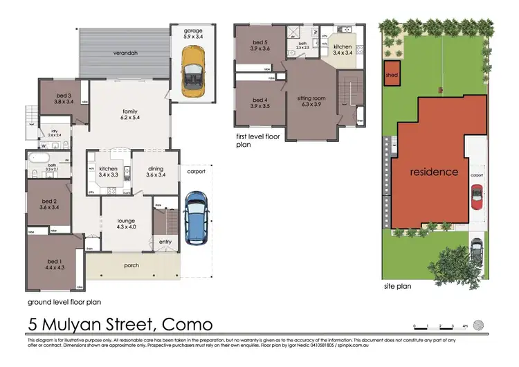 Floorplan of Homely house listing, 5 Mulyan Street, Como NSW 2226