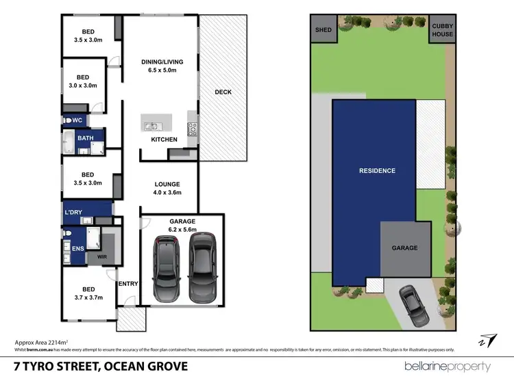 Floorplan of Homely house listing, 7 Tyro Street, Ocean Grove VIC 3226