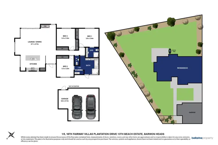 Floorplan of Homely villa listing, 1/3 Plantation Drive, Barwon Heads VIC 3227