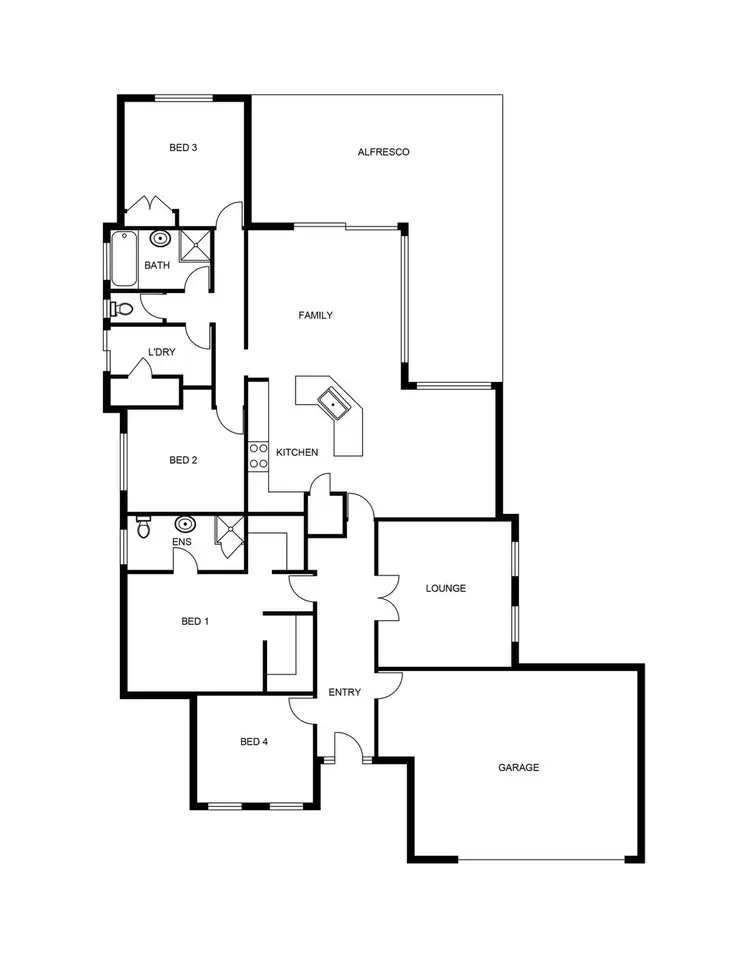 Floorplan of Homely house listing, 17 Octagon Gardens, Aveley WA 6069