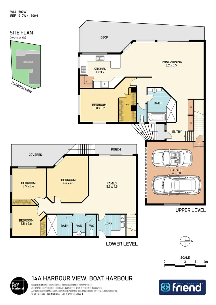 Floorplan of Homely semi-detached listing, 14A Harbourview, Boat Harbour NSW 2316