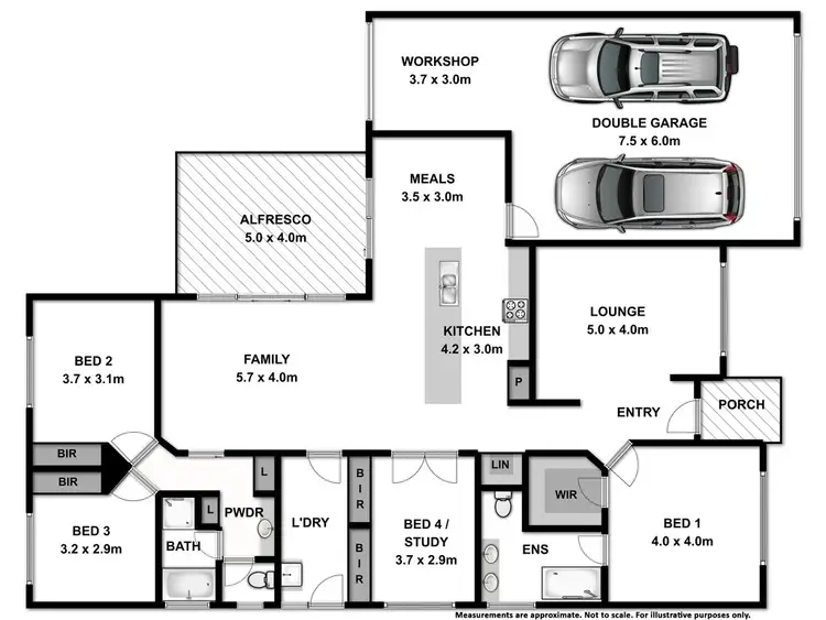 Floorplan of Homely house listing, 58 Newton Circuit, Thurgoona NSW 2640