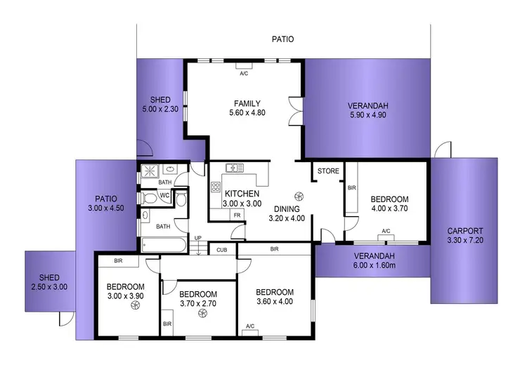 Floorplan of Homely house listing, 23 Trinidad Way, Happy Valley SA 5159