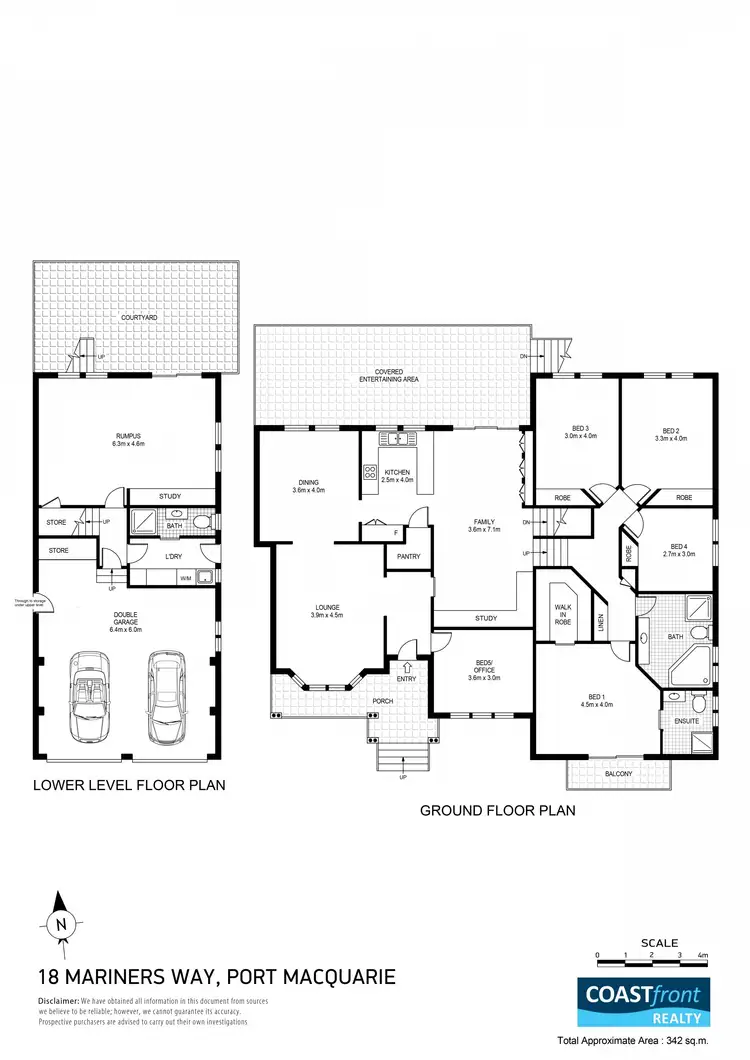 Floorplan of Homely house listing, 18 Mariners Way, Port Macquarie NSW 2444