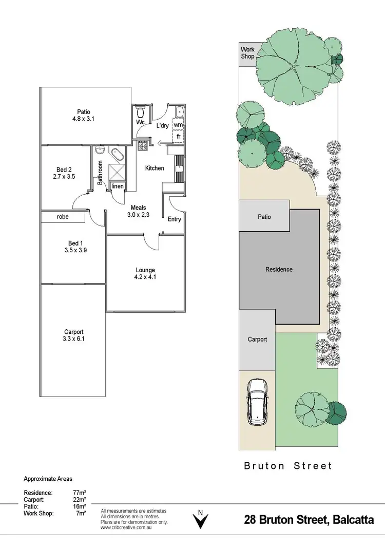 Floorplan of Homely house listing, 28 Bruton Street, Balcatta WA 6021